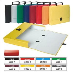 Папка-портфель Multi-S А4/5cм картонная, асорти