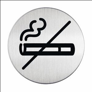 Стальной указатель DURABLE \&quot;Курить запрещено\&quot;, D= 83 мм