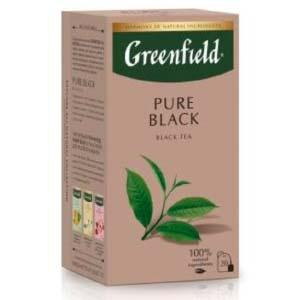 GREENFIELD Pure Black melnā tēja 20x2g