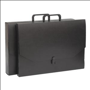 Портфель Multi-S А3/35мм чёрный с замком