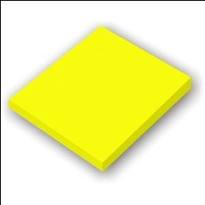 Līmlapiņas 76x76mm neon dzeltenas