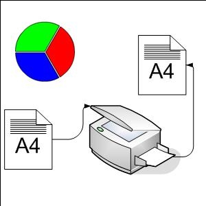 Цветные ксерокопии А4, 95г/м2