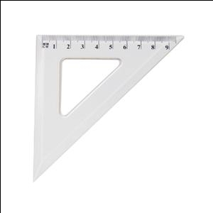 Треугольник 10см/45*GR-854T прозрачный