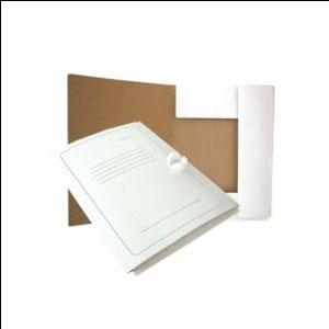 Папка картонная с лентами Smiltainis А4 белая