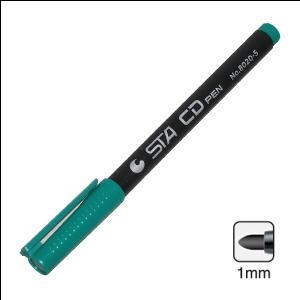 Перманентый маркер для CD STA 8020М(1.0мм)-5 зеленый