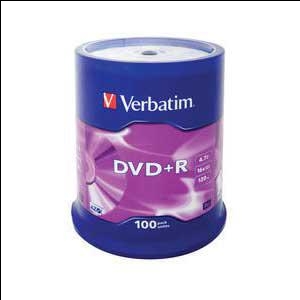 DVD+R 120min/4, 7Gb &amp;quot;cake&amp;quot;100 Verbatim цена за 1 DVD