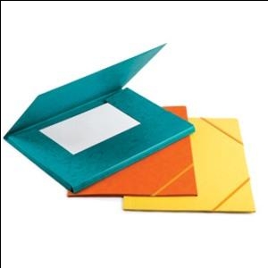 Папка картонная на резинке A4 оранжевая FORPUS