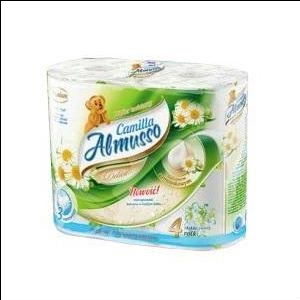 Туалетная бумага Almusso Camilla Delicate, 3 слойная, 4 рулона