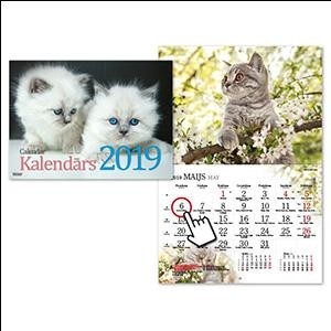 Sienas kalendārs Kaķi 2024g. Timer