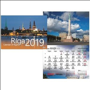 Sienas kalendārs RĪGA 2024g.,  Timer