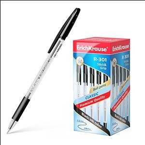 Шариковая ручка R-301 Classic Stick&amp;Grip ErichKrause, чёрная