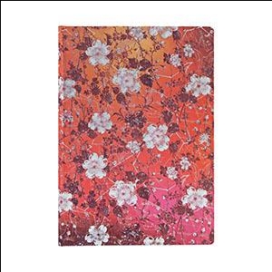 Piezīmju grāmata Katagami Florals Sakura, līniju 13x18cm, 72 l