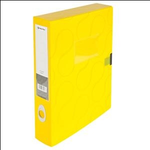 Коробка для документов A4/55мм Panta Plast Omega желтая