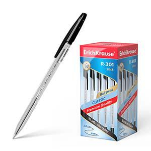 Шариковая ручка R-301 Classic Stick ErichKrause, черная