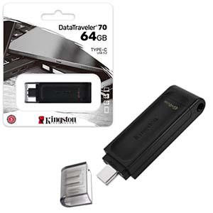 Флеш диск 64Gb USB-C 3.2 DataTraveler 70 Kingston