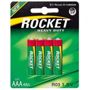 Батарейка AAA LR03 1.5V Heavy Duty  Rocket  цена за 4шт в упаковке RCT00103