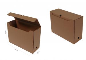 Архивная коробка A4/120x250x345мм, коричневая