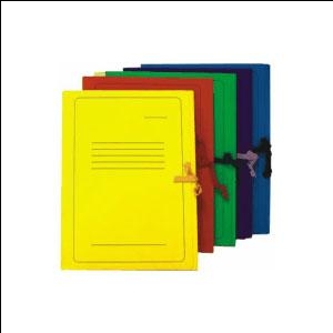 Папка картонная с лентами Smiltainis А4 желтая