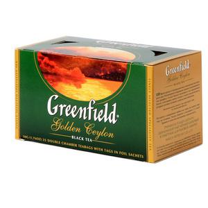 Чай GREENFIELD Golden Ceylon черный, 25х2г.