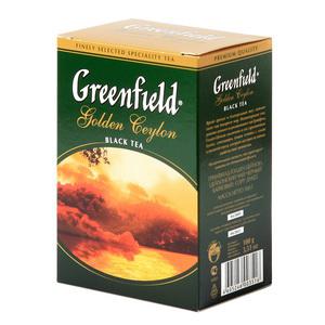 Чай рассыпной GREENFIELD Golden Ceylon черный, 100г.