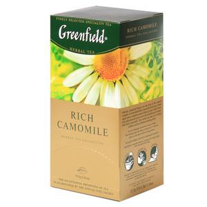 Чай GREENFIELD Rich Camomile травяной, 25 пакетиков по 1.5г.