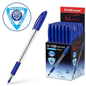 Шариковая ручка Ultra Glide U109, ErichKrause, cиняя ERK47574