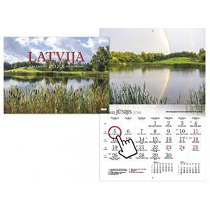 Sienas kalendārs LATVIJA,  2024g. Timer