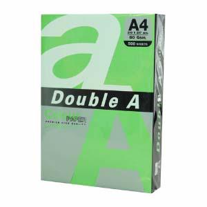 Цветная бумага А4 80г 500 листов ярко-зеленая Double A