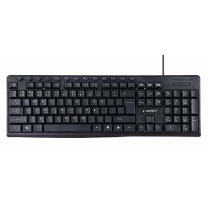 Tastatūra KB-UM-107 Multimedia USB ENG melna Gembird