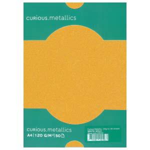 Бумага Curious Metallics Super Gold, А4, 250г, 10 листов