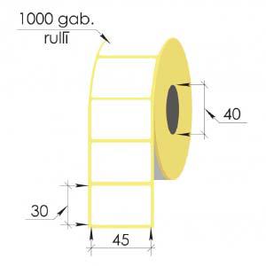 Термонаклейки 45x30мм  1000uzl/rul  TR0310032