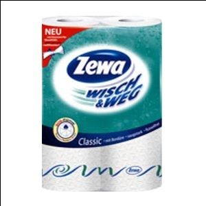 Бумажные полотенца ZEWA Wisch&amp;Weg Classic 2 рулона/2-х слойные