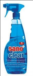 SANO Sanoclear Blue 1L,  stiklu tīrīšanas līdzeklis