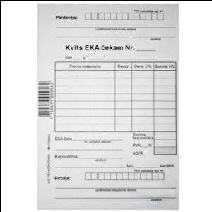 Чековый квиток EKA A6/2-х слойный 50 комплектов
