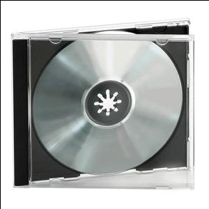 Kastīte CD-1 melna tray 10.2mm (jewel)