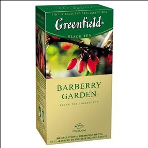 Чай GREENFIELD Barberry Garden черный, 25x1.5г.