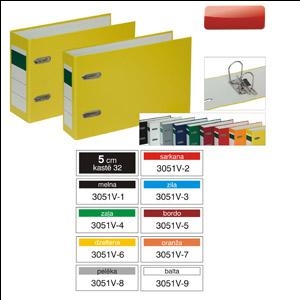 Регистр Multi-S горизонтальный A5/50мм PVC/PVC разные цвета