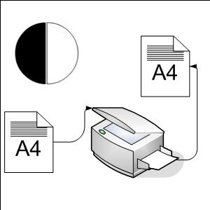 Черно-белые ксерокопии А4, 80г/м2
