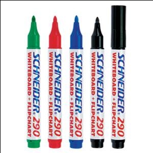 Комплект маркеров для доски SCHNEIDER 290 (4 цвета)