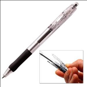 Pildspalva lodīšu ZEBRA Tapli Clip 0.5mm melna