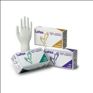 Одноразовые перчатки ABENA Latex, размер M/7-8, 100 штук.