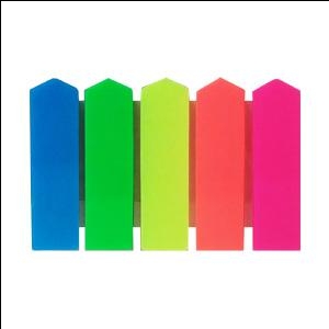Indeksi 12x48mm bultas, 20 lapiņas, 5 krāsas Indeksi 12x48mm bultas, 20 lapiņas, 5 krāsas