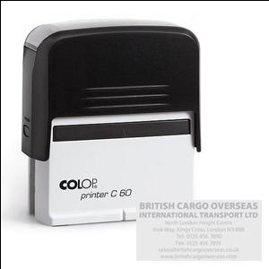 Печать COLOP Printer C 60 чёрный корпус/безцветная