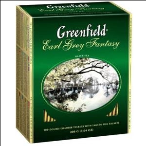 Чай GREENFIELD Earl Grey Fantasy черный 100x2г