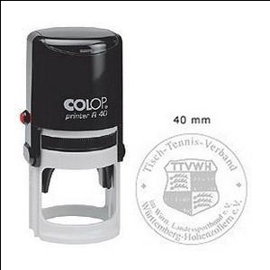 Печать COLOP Printer R40 чёрный корпус/ безцветная