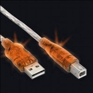 Кабель USB 2.0 A/B \&quot;Orange Light\&quot; 5м EDNET 84252