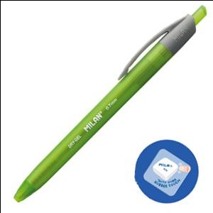 Ручка гелевая MILAN DRY-GEL 0.7мм зелёная