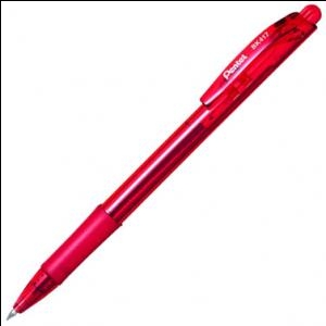 Pildspalva lodīšu PENTEL BK-417 sarkana
